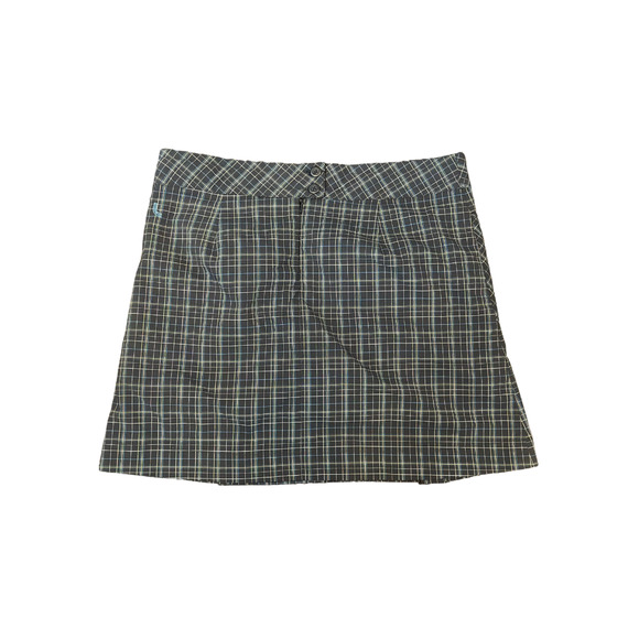 Lole Skort Athletic Skirt Navy Plaid Women’s Size 10 Pleated Quick Dry - Picture 4 of 8
